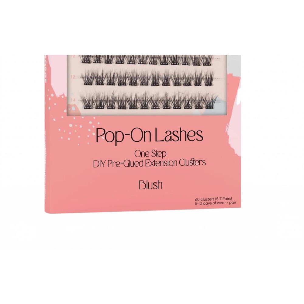 NEW SILLY GEORGE women's pop-on lashes in style blush